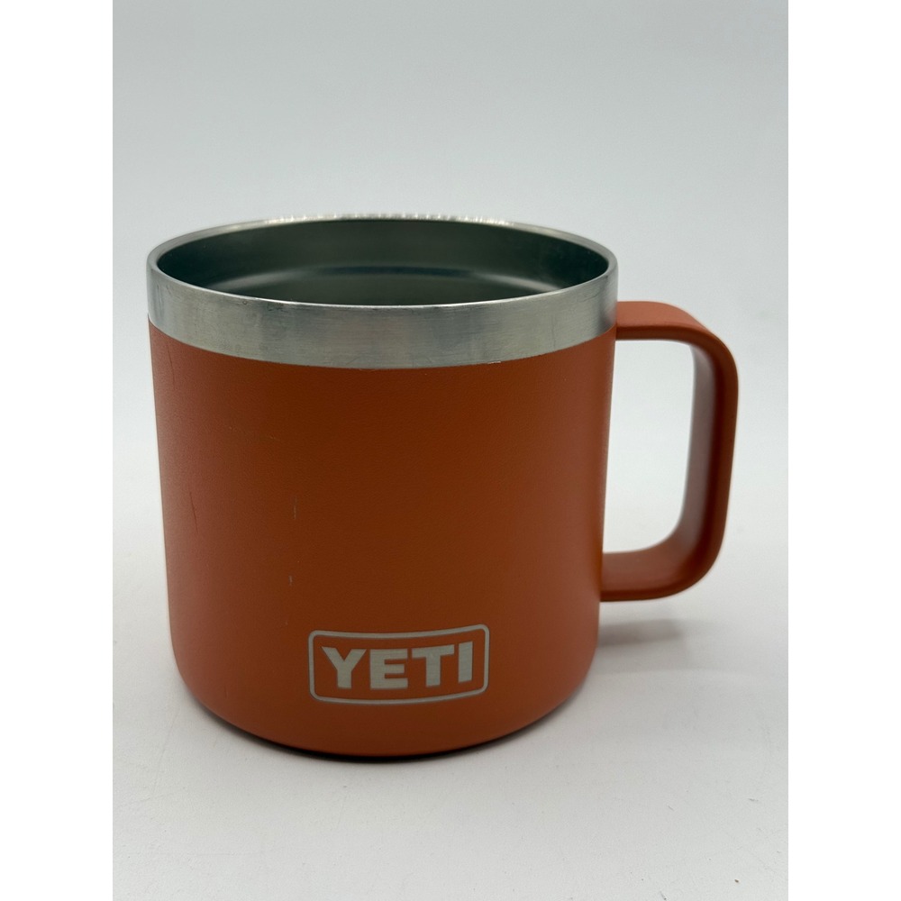 YETI Rambler 14 oz Mug Vacuum Insulated Stainless Steel Clay Orange *NO LID